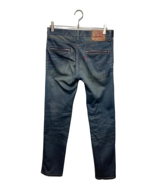 COMME des GARCONS JUNYA WATANABE MAN（コム デ ギャルソン ジュンヤ ワタナベ マン）COMME des GARCONS JUNYA WATANABE MAN (コム デ ギャルソン ジュンヤ ワタナベ マン) LEVI'S (リーバイス) 207転写プリントデニムパンツ ブルー サイズ:Sの古着・服飾アイテム