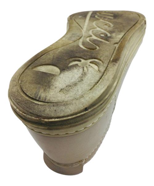 GUCCI（グッチ）GUCCI (グッチ) レザーシューズ ベージュ サイズ:6 1/2の古着・服飾アイテム