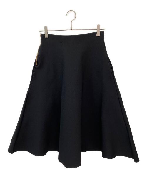 MADISON BLUE（マディソンブルー）MADISON BLUE (マディソンブルー) DOUBLE FACE MI-MOLLET FLARE ブラック サイズ:02の古着・服飾アイテム