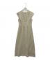 THE PERMANENT EYE (ザ パーマネント アイ) cap sleeve tuck dress ベージュ サイズ:1：7000円