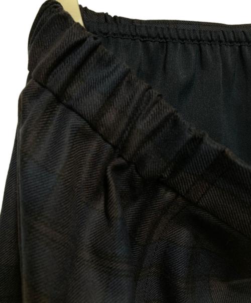 MACPHEE（マカフィー）MACPHEE (マカフィー) ウールブライトチェックギャザーロングスカート ネイビー サイズ:36の古着・服飾アイテム