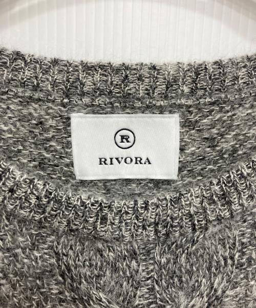 RIVORA（リヴォラ）RIVORA (リヴォラ) カシミヤモヘアニット グレー サイズ:Lの古着・服飾アイテム