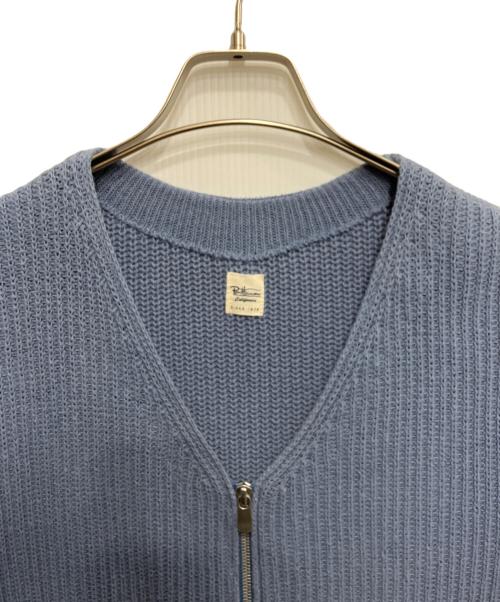 Ron Herman（ロンハーマン）Ron Herman (ロンハーマン) ジップカーディガン ブルー サイズ:Mの古着・服飾アイテム