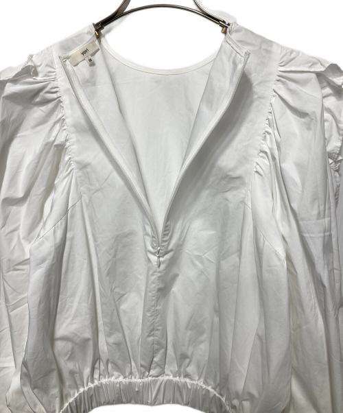 YORI（ヨリ）yori (ヨリ) フリルスリーブブラウス ホワイト サイズ:36の古着・服飾アイテム