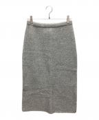 MACPHEEマカフィー）の古着「リュレックス Iラインミディスカート」｜シルバー
