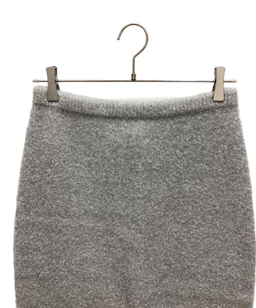 MACPHEE（マカフィー）MACPHEE (マカフィー) リュレックス Iラインミディスカート シルバー サイズ:36 未使用品の古着・服飾アイテム
