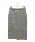 MACPHEE（マカフィー）の古着「リュレックス Iラインミディスカート」｜シルバー