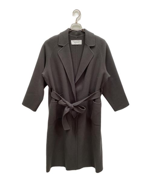 SOEJU（ソージュ）SOEJU (ソージュ) ウールリバーローブコート チャコールグレー サイズ:Mの古着・服飾アイテム