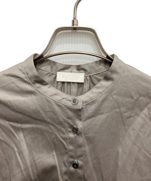 BALLSEY（ボールジィ）BALLSEY (ボールジィ) ハイカウントサテン パフスリーブワンピース グレー サイズ:36の古着・服飾アイテム