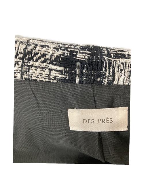DES PRES（デ プレ）DES PRES (デ プレ) モノワイルドツイード ロングジレ ブラック サイズ:SIZE Freeの古着・服飾アイテム