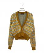 CABANキャバン）の古着「Vネックカーディガン」｜イエロー