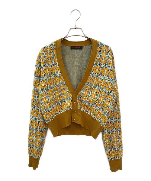 CABAN（キャバン）CABAN (キャバン) Vネックカーディガン イエロー サイズ:Freeの古着・服飾アイテム