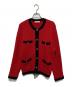 Apuweiser-riche（アプワイザーリッシェ）の古着「配色金ボタンニットジャケット」｜レッド