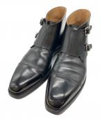 Crockett & Jonesクロケット＆ジョーンズ）の古着「ダブルモンクブーツ」｜ブラック