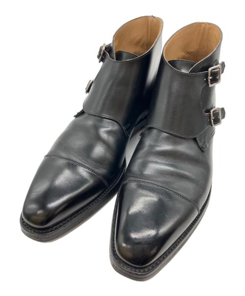 Crockett & Jones（クロケット＆ジョーンズ）Crockett & Jones (クロケット＆ジョーンズ) ダブルモンクブーツ ブラック サイズ:8Eの古着・服飾アイテム