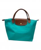 LONGCHAMPロンシャン）の古着「ハンドバッグ」｜ターコイズブルー