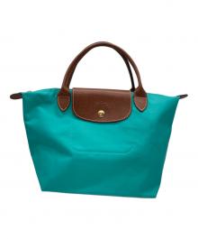 LONGCHAMP（ロンシャン）の古着「ハンドバッグ」｜ターコイズブルー