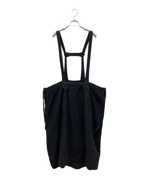 GASA*（ガサ）GASA* (ガサ) asahi リネンウール2WAYジャンパースカート ブラック サイズ:Freeの古着・服飾アイテム