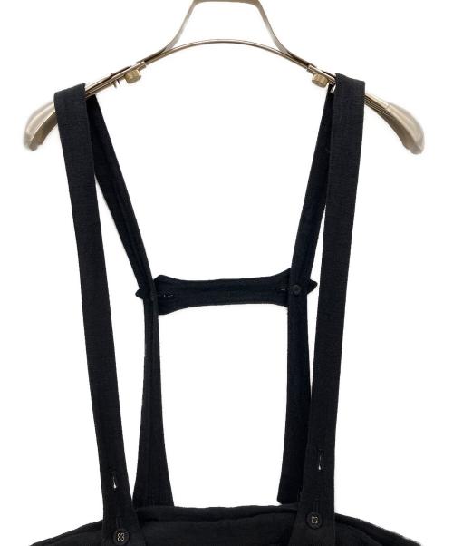 GASA*（ガサ）GASA* (ガサ) asahi リネンウール2WAYジャンパースカート ブラック サイズ:Freeの古着・服飾アイテム