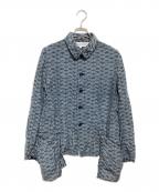 COMME des GARCONS COMME des GARCONSコムデギャルソン コムデギャルソン）の古着「総柄シャツジャケット」｜ネイビー