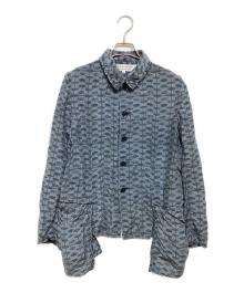 COMME des GARCONS COMME des GARCONS（コムデギャルソン コムデギャルソン）の古着「総柄シャツジャケット」｜ネイビー