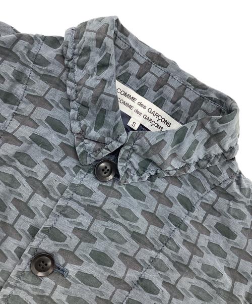 COMME des GARCONS COMME des GARCONS（コムデギャルソン コムデギャルソン）COMME des GARCONS COMME des GARCONS (コムデギャルソン コムデギャルソン) 総柄シャツジャケット ネイビー サイズ:Sの古着・服飾アイテム