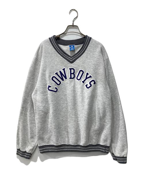 Champion（チャンピオン）Champion (チャンピオン) Vネックスウェット グレー サイズ:Lの古着・服飾アイテム
