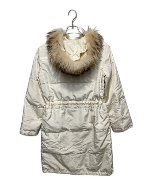 WEEKEND Max Mara（ウィークエンド マックスマーラ）WEEKEND Max Mara (ウィークエンド マックスマーラ) 中綿ウエストドローコードコート ホワイト サイズ:42の古着・服飾アイテム