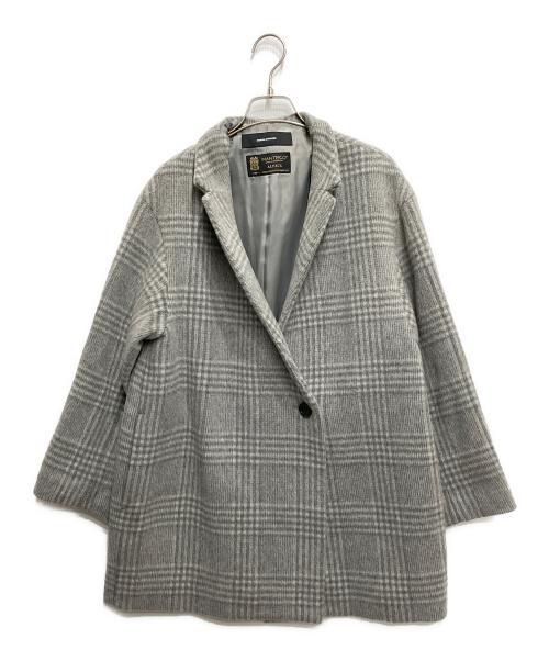 JOURNAL STANDARD（ジャーナルスタンダード）JOURNAL STANDARD (ジャーナルスタンダード) MANTECOシャギーミドルコート グレー サイズ:36の古着・服飾アイテム