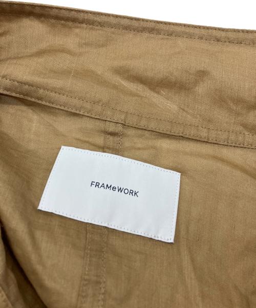 FRAMeWORK（フレームワーク）FRAMeWORK (フレームワーク) ラミースタンドブルゾン ブラウン サイズ:Freeの古着・服飾アイテム
