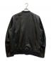 nano・universe (ナノ・ユニバース) レザーリブブルゾン ブラック サイズ:SIZE XL：8000円