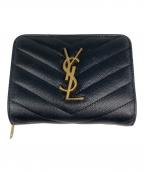 Saint Laurent Parisサンローランパリ）の古着「2つ折り財布」｜ブラック