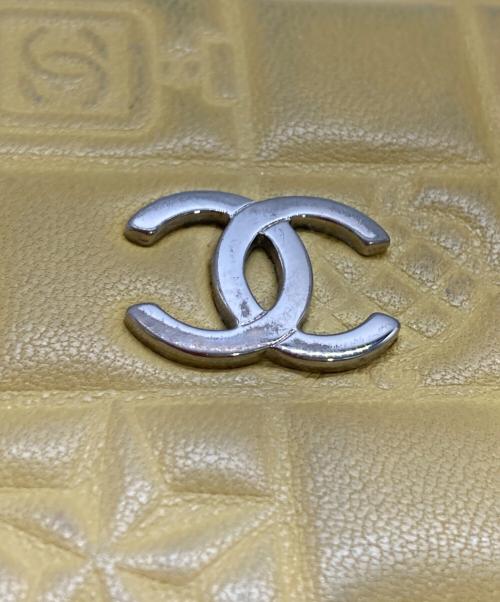 CHANEL（シャネル）CHANEL (シャネル) アイコン ロングウォレット イエローの古着・服飾アイテム