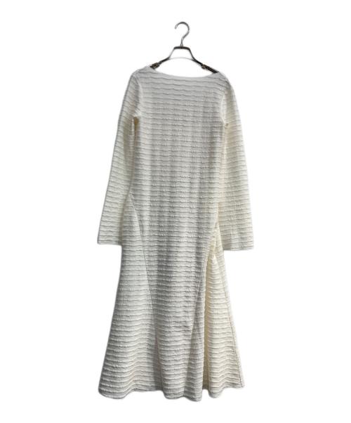 HER LIP TO（ハーリップトゥ）HER LIP TO (ハーリップトゥ) Mermaid Jacquard Dress ホワイト サイズ:Mの古着・服飾アイテム