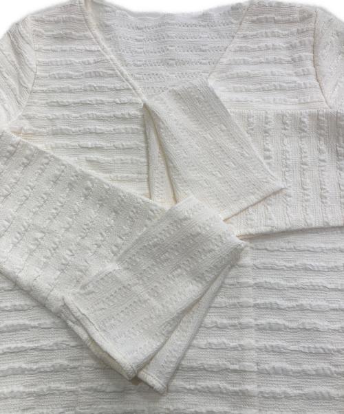 HER LIP TO（ハーリップトゥ）HER LIP TO (ハーリップトゥ) Mermaid Jacquard Dress ホワイト サイズ:Mの古着・服飾アイテム