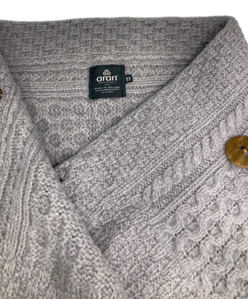 aran WOOLLEN MILLS（アラン ウーレンミルズ）aran WOOLLEN MILLS (アラン ウーレンミルズ) Aran knit short vest ラベンダー サイズ:FREEの古着・服飾アイテム