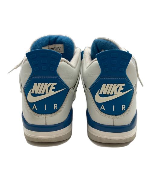 NIKE（ナイキ）NIKE (ナイキ) AIR JORDAN 4 RETRO グレー×ブルー サイズ:27の古着・服飾アイテム
