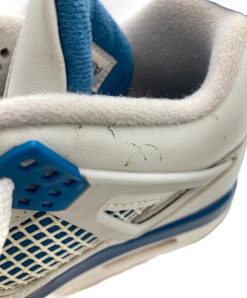 NIKE（ナイキ）NIKE (ナイキ) AIR JORDAN 4 RETRO グレー×ブルー サイズ:27の古着・服飾アイテム