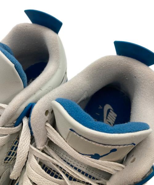 NIKE（ナイキ）NIKE (ナイキ) AIR JORDAN 4 RETRO グレー×ブルー サイズ:27の古着・服飾アイテム