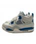 NIKE (ナイキ) AIR JORDAN 4 RETRO グレー×ブルー サイズ:27：13000円