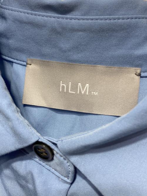 HLM（エイチエルエム）hLM (エイチエルエム) ラウンドシェイプブラウス ブルー サイズ:Fの古着・服飾アイテム
