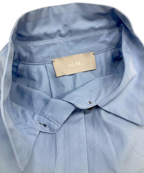 HLM（エイチエルエム）hLM (エイチエルエム) ラウンドシェイプブラウス ブルー サイズ:Fの古着・服飾アイテム