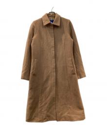 BURBERRY BLUE LABEL（バーバリー ブルー レーベル）の古着「アンゴラブレンドコート」｜ベージュ