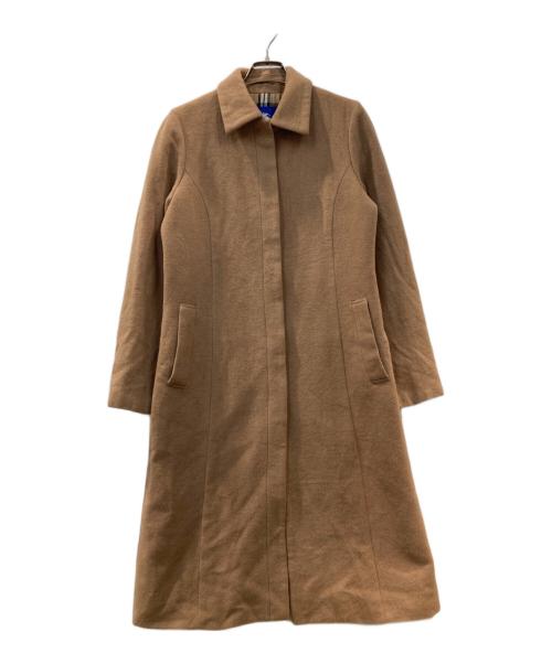 BURBERRY BLUE LABEL（バーバリー ブルー レーベル）BURBERRY BLUE LABEL (バーバリーロンドンブルーレーベル) アンゴラブレンドコート ベージュ サイズ:38の古着・服飾アイテム