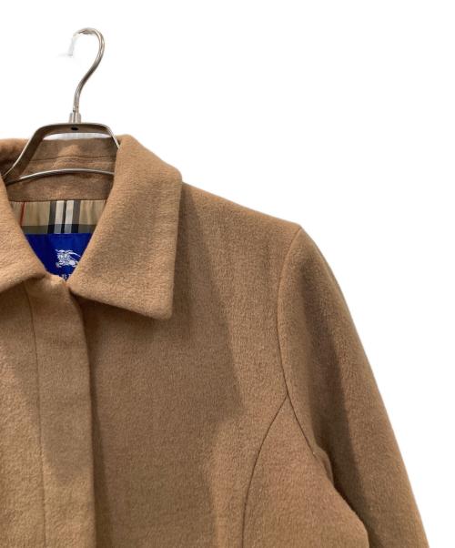 BURBERRY BLUE LABEL（バーバリー ブルー レーベル）BURBERRY BLUE LABEL (バーバリーロンドンブルーレーベル) アンゴラブレンドコート ベージュ サイズ:38の古着・服飾アイテム