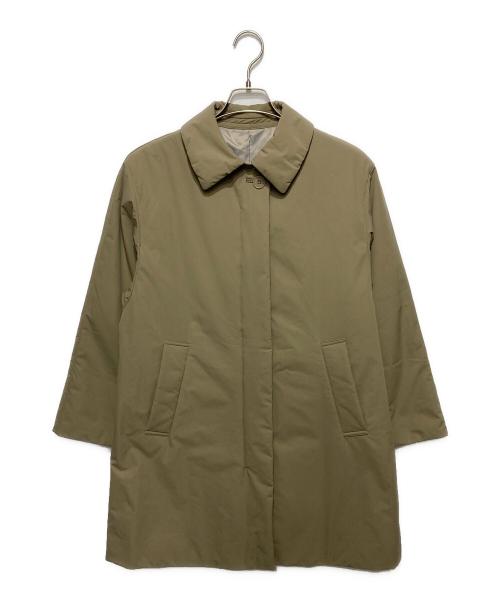 Gabardine K.T（ギャバシンケーティー）Gabardine K.T (ギャバシンケーティー) アクティブストレッチタフタ 中綿入りステンカラーコート ベージュ サイズ:9の古着・服飾アイテム