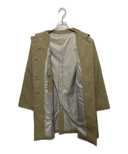 Gabardine K.T（ギャバシンケーティー）Gabardine K.T (ギャバシンケーティー) アクティブストレッチタフタ 中綿入りステンカラーコート ベージュ サイズ:9の古着・服飾アイテム