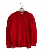 Vivienne Westwood manヴィヴィアン ウェストウッド マン）の古着「オーブ刺繍ニット  イタリア製」｜レッド