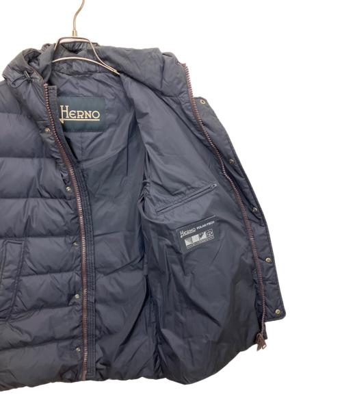 HERNO（ヘルノ）HERNO (ヘルノ) PI0308U-12004-9200　ポーラテック フーディダウン ジャケット ネイビー サイズ:44の古着・服飾アイテム