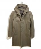 ATTACHMENTアタッチメント）の古着「カシミヤ混平二重メルトンフード付チェスターコート」｜カーキ